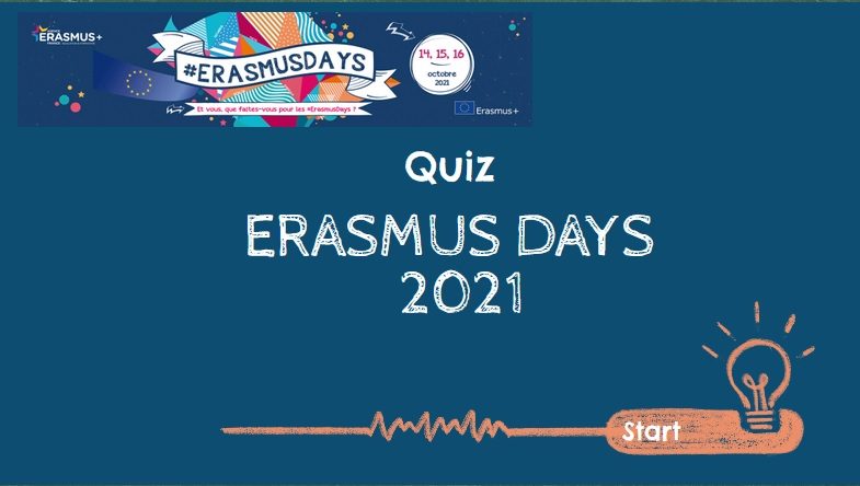 Les #ErasmusDays arrivent à grands pas !