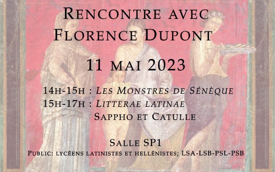 Rencontre avec Florence Dupont