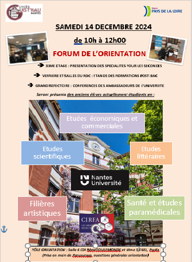 Forum des formations du Samedi 14 décembre 2024